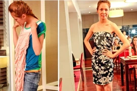 Váy hỏng, "chân dài thôn quê" dùng chiêu "độc"