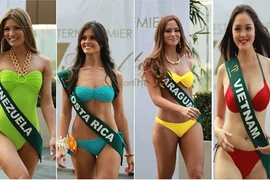 Thí sinh Miss Earth 2012 khoe đường cong nóng bỏng với bikini
