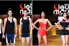 Thí sinh siêu mẫu khoe hình thể trong trang phục bó sát