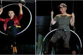 Thanh Hằng đu mình trên dây để dạy thí sinh, Đỗ Mạnh Cường lo lắng