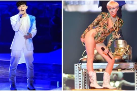 Nathan Lee kéo "người tình tin đồn" lên sâu khấu, bắt chước Miley Cyrus