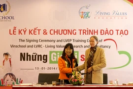 Vinschool ký hợp tác với TT nghiên cứu và Tư vấn về Giá trị sống