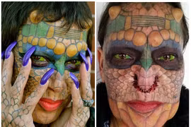 Người chuyển giới cắt tai, xăm mình, nhuộm màu mắt để hóa "Quý cô rồng"