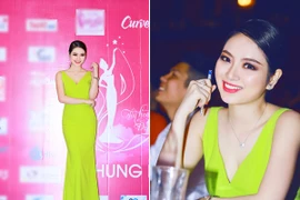 Hoa hậu Ngọc Anh rạng rỡ làm giám khảo chấm Miss Đại học Dược