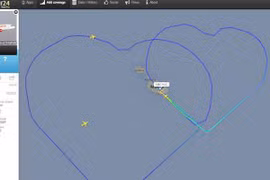 Lái máy bay theo hình trái tim mừng đám cưới