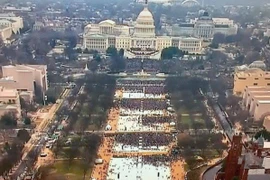 So sánh số lượng người tham gia lễ nhậm chức của ông Trump với ông Obama