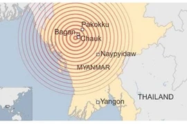Động đất ở Myanmar, 3 người thiệt mạng