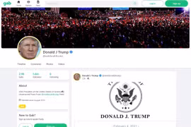 Ông Donald Trump tái xuất trên mạng xã hội