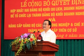 Hợp nhất hai Đảng bộ khối Doanh nghiệp và Du lịch Hà Nội để khắc phục chồng chéo