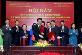 Hội đàm giữa Ủy ban MTTQ TP Hà Nội và Chính hiệp TP Bắc Kinh