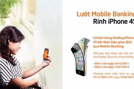 Lướt Mobile Banking - Rinh iPhone 4S