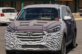 Hyundai Tucson thế hệ mới lộ ảnh trên đường chạy thử 
