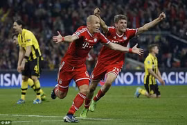 Người hùng Robben đưa Bayern Muich "lên đỉnh"