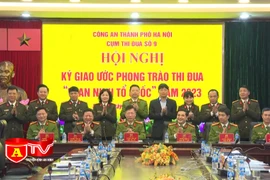 Cụm thi đua số 9 CATP Hà Nội ký giao ước phong trào thi đua Vì an ninh Tổ quốc