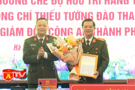 Trao quyết định hưu trí đối với Thiếu tướng Đào Thanh Hải - Phó Giám đốc Công an thành phố Hà Nội