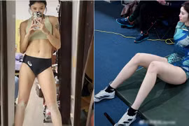 Đôi chân dài miên man của 'hotgirl điền kinh' Trung Quốc