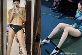 Đôi chân dài miên man của 'hotgirl điền kinh' Trung Quốc