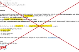 Giả mạo Hiệp hội Ngân hàng mời tham gia hội thảo