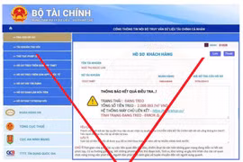 Bộ Tài chính liên tục bị giả mạo văn bản, website