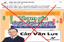 Mạo danh Sở Giao dịch chứng khoán và các chuyên gia kinh tế lừa giảng dạy đầu tư