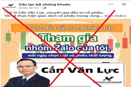 Mạo danh Sở Giao dịch chứng khoán và các chuyên gia kinh tế lừa giảng dạy đầu tư