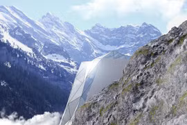 Ngoạn mục khách sạn bằng kính bám trên vách núi cheo leo 