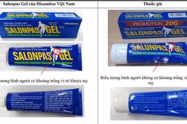Phát hiện các mẫu thuốc Salonpas nghi ngờ là thuốc giả
