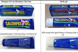 Phát hiện các mẫu thuốc Salonpas nghi ngờ là thuốc giả