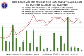 7.334 ca Covid-19 mới trong ngày 7-8, số mắc cả nước vượt mốc 200.000