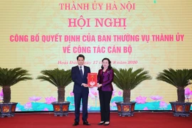 Bí thư Huyện ủy Hoài Đức được điều động, bổ nhiệm làm Trưởng Ban Nội chính Thành ủy Hà Nội