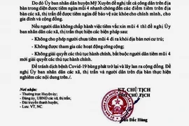 Thu hồi văn bản cấm người dân đi khỏi nơi cư trú khi chưa tiêm vaccine mũi 4