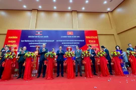 Khánh thành trụ sở Sở Tư pháp, Viện Kiểm sát nhân dân Thủ đô Viêng Chăn do Hà Nội hỗ trợ xây dựng