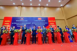 Khánh thành trụ sở Sở Tư pháp, Viện Kiểm sát nhân dân Thủ đô Viêng Chăn do Hà Nội hỗ trợ xây dựng