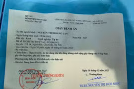 Giả mạo giấy tờ, bệnh án có con dấu giả của Bệnh viện Bạch Mai để kêu gọi từ thiện