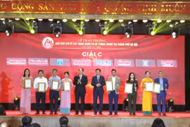 An ninh Thủ đô đoạt Giải C Giải Báo chí về xây dựng Đảng và hệ thống chính trị thành phố Hà Nội