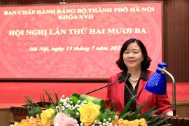 Thành ủy Hà Nội thông qua phương hướng nhân sự Đại hội Đảng bộ thành phố lần thứ XVIII