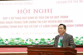 Hà Nội: Mỗi năm có trên 350.000 học viên được bồi dưỡng sơ cấp, trung cấp chính trị