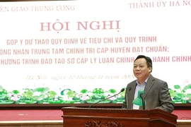 Hà Nội: Mỗi năm có trên 350.000 học viên được bồi dưỡng sơ cấp, trung cấp chính trị