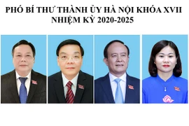 Quá trình công tác của 4 Phó Bí thư Thành ủy Hà Nội khóa XVII nhiệm kỳ 2020-2025