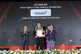 Herbalife Việt Nam được vinh danh Top 10 công ty uy tín ngành thực phẩm