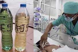 Bé gái 1 tuổi tử vong nghi do uống nhầm chai xăng trong sân nhà