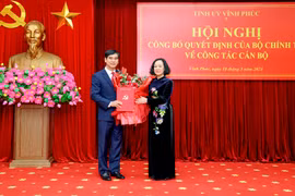 Đồng chí Dương Văn An làm Bí thư Tỉnh ủy Vĩnh Phúc