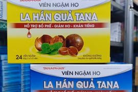 Sản phẩm Cà gai leo giải độc gan MB và Viên ngâm ho La hán quả Tana quảng cáo vi phạm
