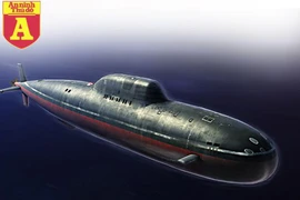 [Infographic] Siêu tàu ngầm hạt nhân chạy nhanh nhất thế giới của Nga