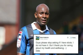 Hài hước: Cầu thủ khổ sở vì tên giống...đại dịch Ebola