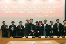 Hà Nội và Microsoft hợp tác xây dựng thành phố thông minh