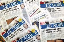 Nhật báo “Le Soir” của Bỉ bị tin tặc tấn công