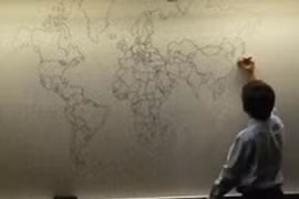 Vẽ bản đồ thế giới bằng trí nhớ