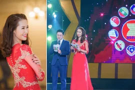 Hoa hậu Dương Thuỳ Linh rạng ngời làm MC Gala Asian một mái nhà chung