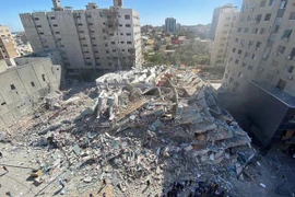 [ẢNH] Israel dùng loại tên lửa nào để đánh sập gọn gàng toà nhà 12 tầng tại Gaza?